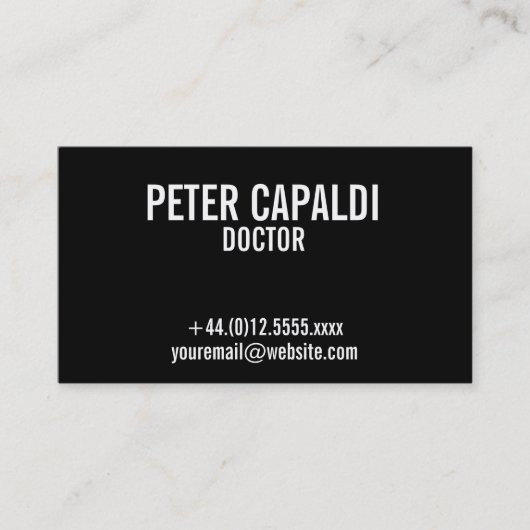 Eenvoudig Visitekaartje met QR-code (Voorkant)