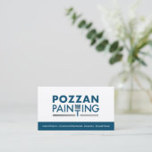 Eenvoudig Visitekaartje - Moderne minimalistische  (Staand voorkant)