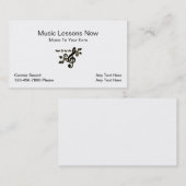 Eenvoudig Visitekaartje Muzieklessen (Voorkant / Achterkant)