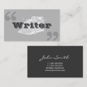Eenvoudig Visitekaartje schrijfmachine voor schrij (Voorkant / Achterkant)