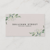 Eenvoudig Visitekaartje van de groene juwelen Euca (Voorkant)