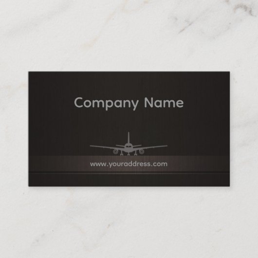 Eenvoudig Visitekaartje van de vliegtuigmaatschapp (Voorkant)