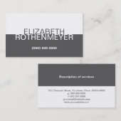 Eenvoudig Visitekaartje van het laksteenpaneel (Voorkant / Achterkant)