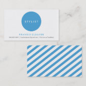 EENVOUDIG VISITEKAARTJE:: vet spot blauw Visitekaartje (Voorkant / Achterkant)