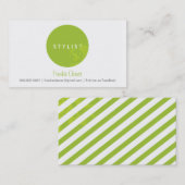 EENVOUDIG VISITEKAARTJE:: vet spot limoen Visitekaartje (Voorkant / Achterkant)