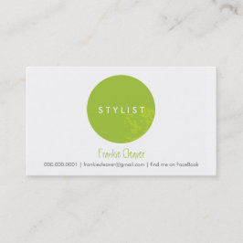 EENVOUDIG VISITEKAARTJE:: vet spot limoen Visitekaartje
