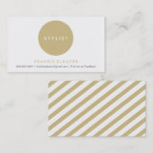 EENVOUDIG VISITEKAARTJE :: vet vlekgoud (Voorkant / Achterkant)