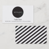 EENVOUDIG VISITEKAARTJE:: vetgedrukte vlek zwart Visitekaartje (Voorkant / Achterkant)