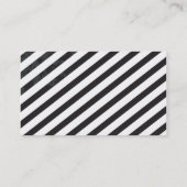 EENVOUDIG VISITEKAARTJE:: vetgedrukte vlek zwart Visitekaartje (Achterkant)