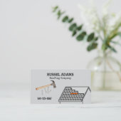 Eenvoudig Visitekaartje voor dakbedekking (Staand voorkant)