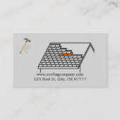 Eenvoudig Visitekaartje voor dakbedekking (Achterkant)