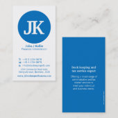 Eenvoudig visitekaartje voor financiering met een  (Voorkant / Achterkant)