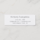 Eenvoudig Visitekaartje voor fotografie (Achterkant)