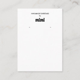 Eenvoudig Visitekaartje voor oorscherm