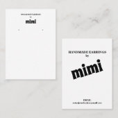 Eenvoudig Visitekaartje voor oorscherm (Voorkant / Achterkant)