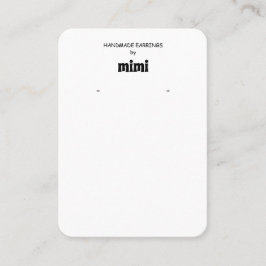 Eenvoudig Visitekaartje voor oorscherm