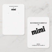 Eenvoudig Visitekaartje voor oorscherm (Voorkant / Achterkant)