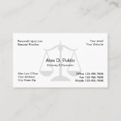 Eenvoudig Visitekaartje voor openbare aanklager (Voorkant)