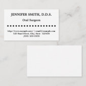 Eenvoudig Visitekaartje voor oraal gebruik (Voorkant / Achterkant)