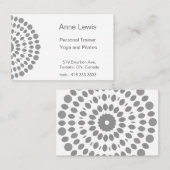 Eenvoudig Visitekaartje voor piloten of Yoga-docen (Voorkant / Achterkant)