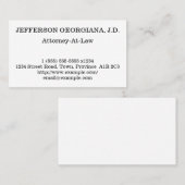 Eenvoudig Visitekaartje voor procureur-generaal (Voorkant / Achterkant)