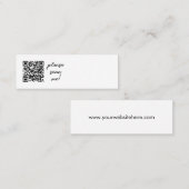 Eenvoudig Visitekaartje voor QR-code op de website (Voorkant / Achterkant)