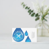 Eenvoudig visitekaartje voor reparatie van leiding (Staand voorkant)