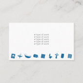 Eenvoudig visitekaartje voor reparatie van leiding (Achterkant)