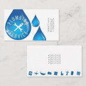 Eenvoudig visitekaartje voor reparatie van leiding (Voorkant / Achterkant)