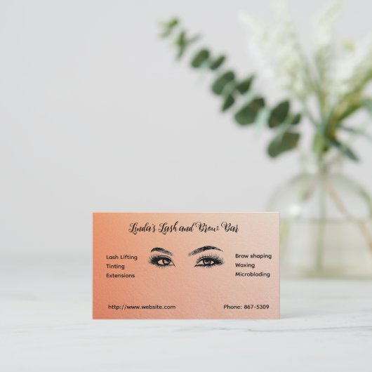 Eenvoudig Visitekaartje voor servicebedrijven (Staand voorkant)