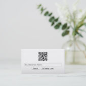 Eenvoudig Visitekaartje voor zoekbalk QR-code (Staand voorkant)