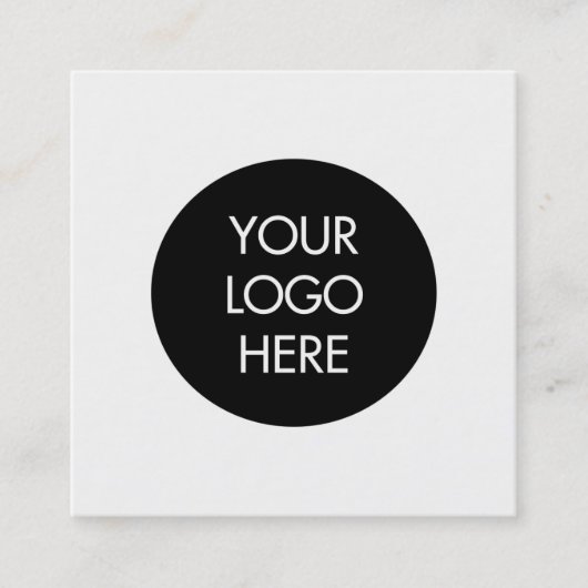 Eenvoudig Visitekaartje voor zwarte en witte socia (Voorkant)