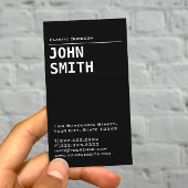 Eenvoudig Visitekaartje voor zwarte plastische chi