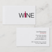 Eenvoudig Visitekaartje wijn (Voorkant / Achterkant)