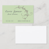 Eenvoudig Visitekaartje wijnstokken (Voorkant / Achterkant)