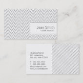 Eenvoudig Visitekaartje Zigzag Cosmetoloog (Voorkant / Achterkant)