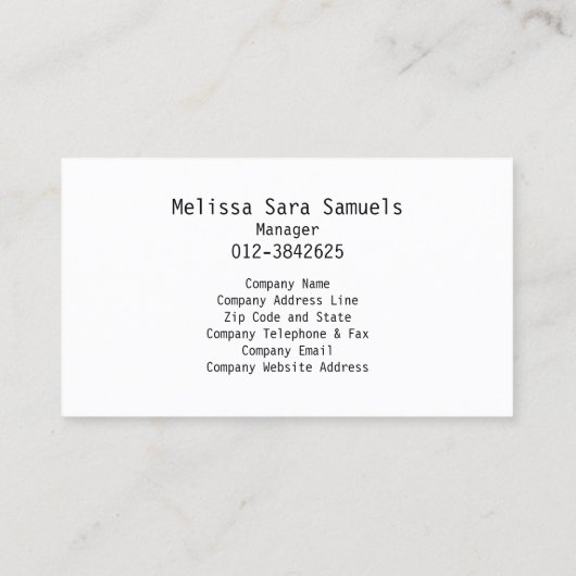 Eenvoudig Visitekaartjes vlinderstrepen (Achterkant)