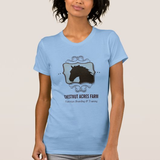 Eenvoudig Vlaamse Paardenbedrijfs Shirt (Voorkant)