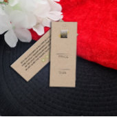 Eenvoudig voeg je Logo Kraft Kleding Prijs label t Mini Visitekaartjes