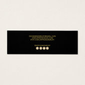 Eenvoudig voeg je Logo toe, dank je zwarte behuizi Mini Visitekaartjes (Achterkant)