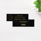 Eenvoudig voeg je Logo toe, dank je zwarte behuizi Mini Visitekaartjes (Bureau)