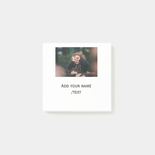 eenvoudig voeg uw foto tekst kinderen leuke vakant post-it® notes (Voorkant)
