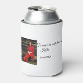 Eenvoudig Voeg uw foto tekst memorial aandenken aa Blikjeskoeler (Blikje Voorkant)