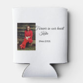 Eenvoudig Voeg uw foto tekst memorial aandenken aa Blikjeskoeler (Achterkant)