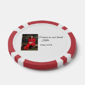 Eenvoudig Voeg uw foto tekst memorial aandenken aa Poker Chips (Enkel)