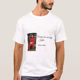 Eenvoudig Voeg uw foto tekst memorial aandenken aa T-shirt