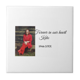 Eenvoudig Voeg uw foto tekst memorial aandenken aa Tegeltje