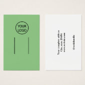 eenvoudig voeg uw logo aangepaste haarclipweergave visitekaartje (Voorkant /achterkant)