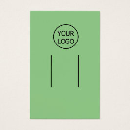 eenvoudig voeg uw logo aangepaste haarclipweergave visitekaartje