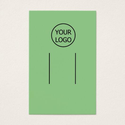 eenvoudig voeg uw logo aangepaste haarclipweergave visitekaartje (Voorkant)